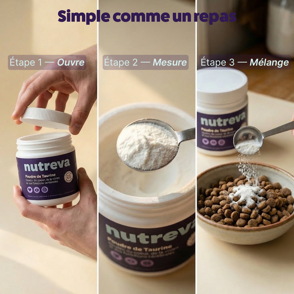 Poudre de taurine pour chien